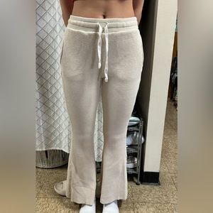 American eagle waffle flare pants size small